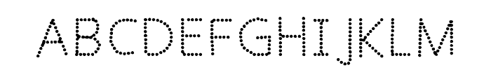 Dotted Dotted Fonts For Regular Font UPPERCASE
