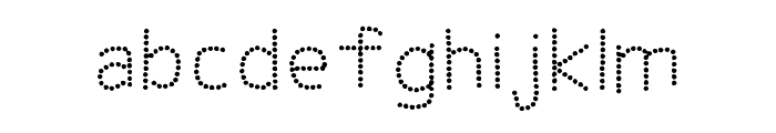 Dotted Dotted Fonts For Regular Font LOWERCASE