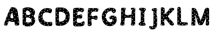 Dotted Font Regular Font UPPERCASE