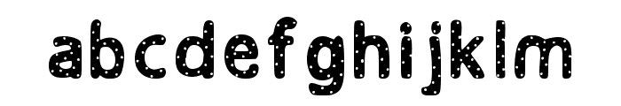 Dotted Font Regular Font LOWERCASE