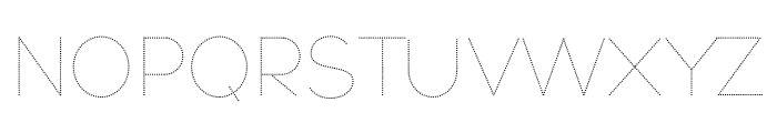 Dotted Font UPPERCASE