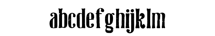 Dottingham Distressed Font LOWERCASE