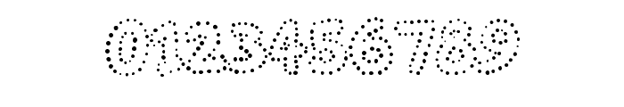 Dotty Outline By Squeeb Regular Font OTHER CHARS