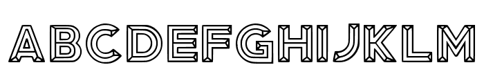 Double Line Regular Font UPPERCASE