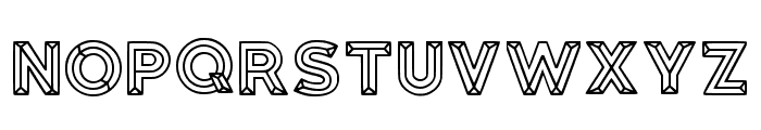Double Line Regular Font LOWERCASE