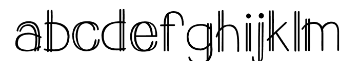 Double vision Font LOWERCASE