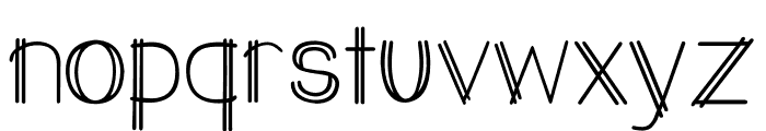 Double vision Font LOWERCASE