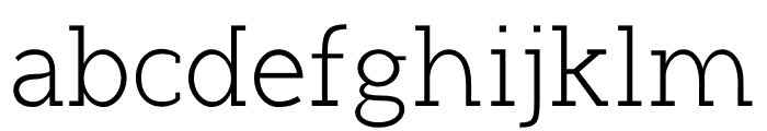 Doughty Light Font LOWERCASE