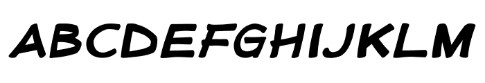 Doujinshi Sans Bold Italic Font LOWERCASE