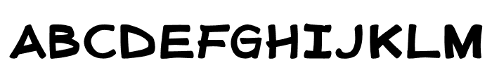 Doujinshi Sans Bold Font UPPERCASE