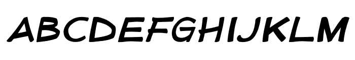 Doujinshi Sans Italic Font LOWERCASE