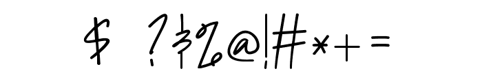 Doupple Signature Old Font OTHER CHARS