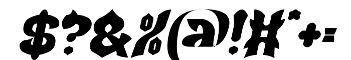 Dragon Fire Bold Italic Font OTHER CHARS
