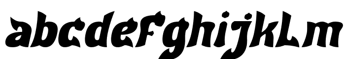 Dragon Fire Bold Italic Font LOWERCASE