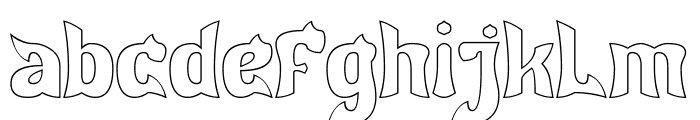 Dragon Fire-Hollow Font LOWERCASE