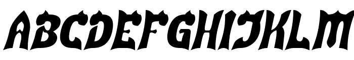 Dragon Fire Italic Font UPPERCASE