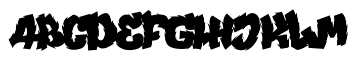 Dragon Flame Font UPPERCASE