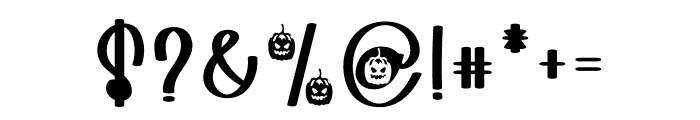 Dragon Pumpkin Font OTHER CHARS