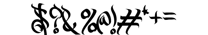 Dragon Scribble Font OTHER CHARS