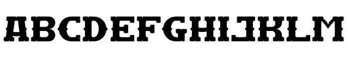 Dragon Western Font LOWERCASE