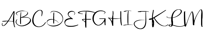 Dragonaly Script Regular Font UPPERCASE
