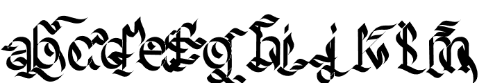 Dragonclawtwofont Font LOWERCASE