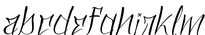 Draqula Armour Italic Font LOWERCASE