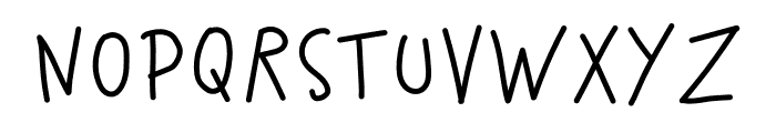 Drawing Letter Font LOWERCASE