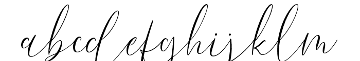 Dream Lavigne Script Font LOWERCASE