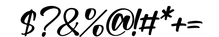 Dream Roulette Italic Font OTHER CHARS