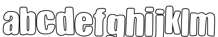 Dream Scream Hollow Font LOWERCASE