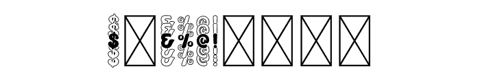 Dreamer Stacked Font OTHER CHARS