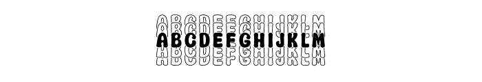 Dreamer Stacked Font UPPERCASE