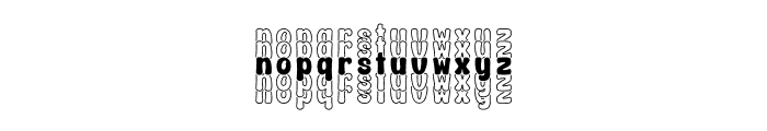 Dreamer Stacked Font LOWERCASE
