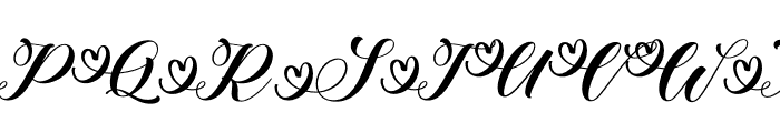 Dreamhearts Font UPPERCASE