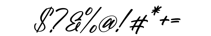 Dreslotta Italic Font OTHER CHARS