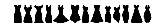 Dress Font UPPERCASE