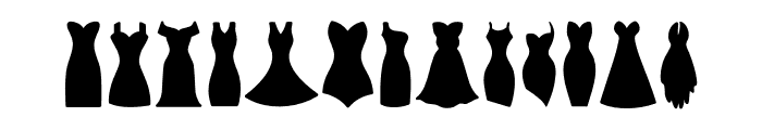 Dress Font LOWERCASE