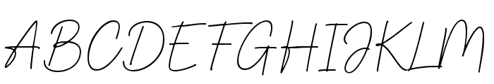 DrettanySignature Font UPPERCASE