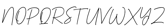 DrettanySignature Font UPPERCASE