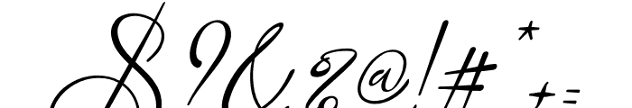 Driana Brideth Italic Font OTHER CHARS