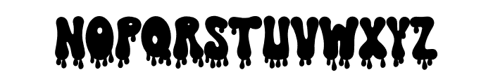 Drip Groovy Font UPPERCASE