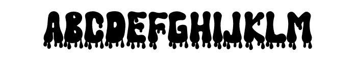 Drip Groovy Font LOWERCASE