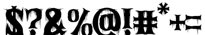 Drip Thorny Font OTHER CHARS