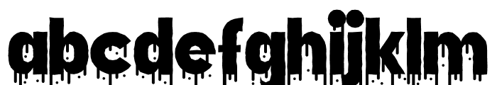 Dripped Ink Font LOWERCASE