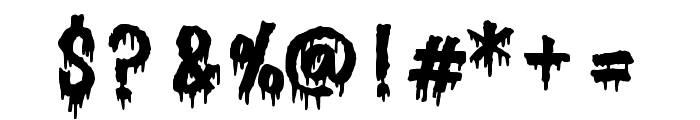 Dripping Halloween Regular Font OTHER CHARS