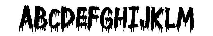 Dripping Halloween Regular Font UPPERCASE