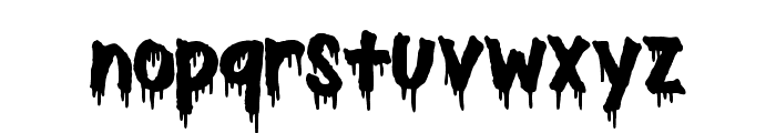 Dripping Halloween Regular Font LOWERCASE
