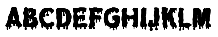 Dripping Zombie Font UPPERCASE
