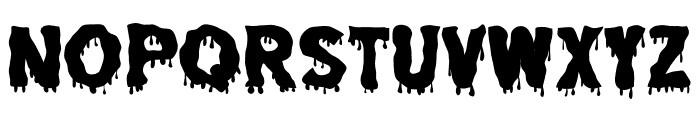 Dripping Zombie Font UPPERCASE